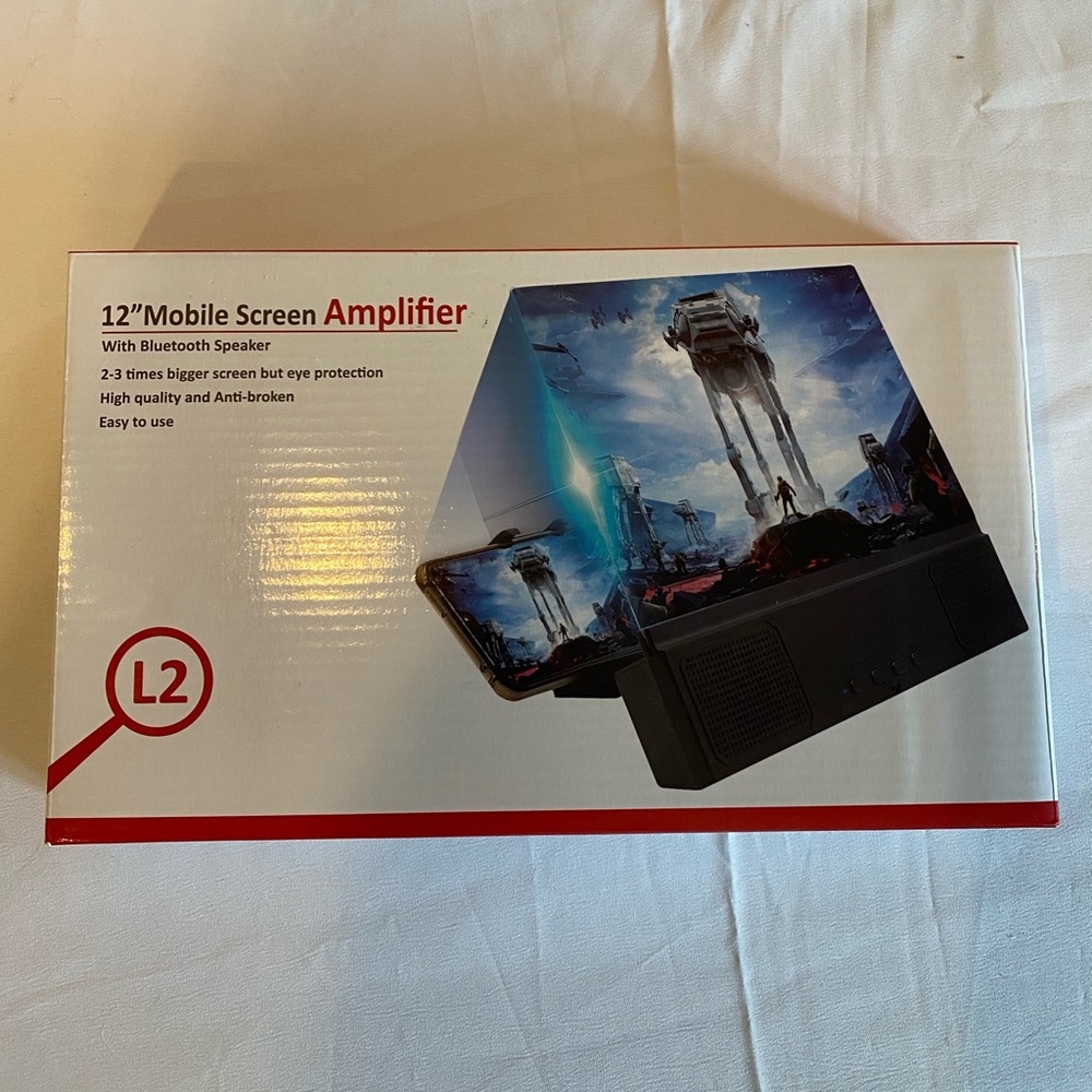 12” Mobile Screen Amplifier & Bluetooth speaker.
